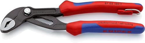 knipex-cobra-hightech-wasserpumpenzange-87-02-180-t-bk-180-mm-mit-absturzsicheru image 5