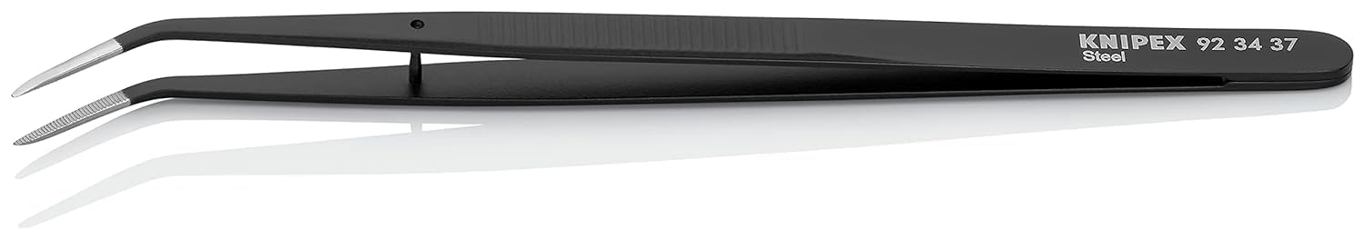 knipex-92-34-37-universalpinzette-schwarz-155-mm-geriffelt image 2