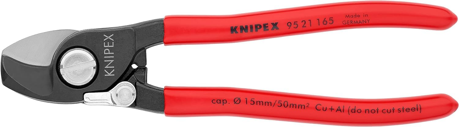 knipex-kabelschere-95-21-165-mit-ffnungsfeder-br-niert-165-mm image 3