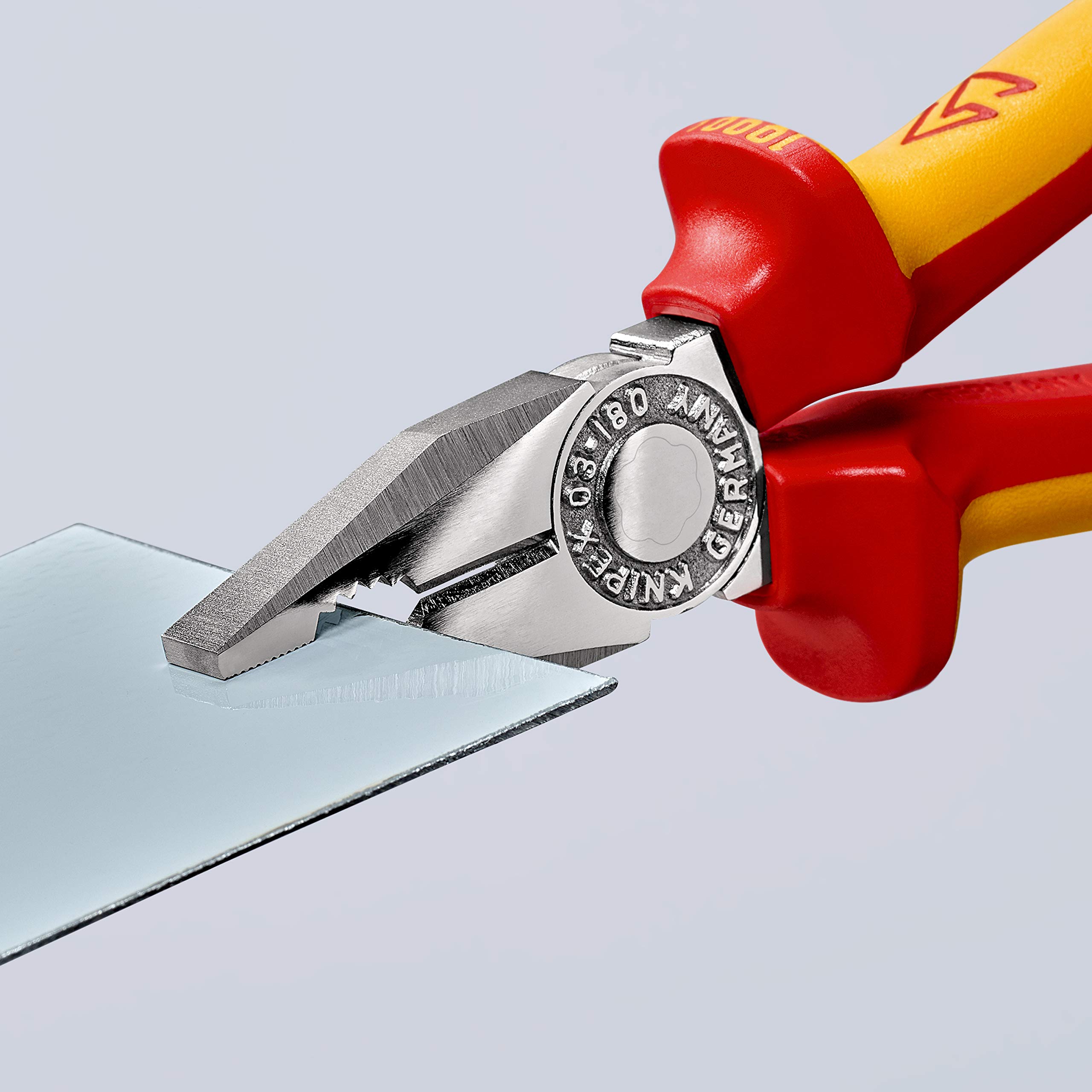 knipex-kombizange-03-06-180-t-bk-vde-180-mm-verchromt-mit-absturzsicherung image 6