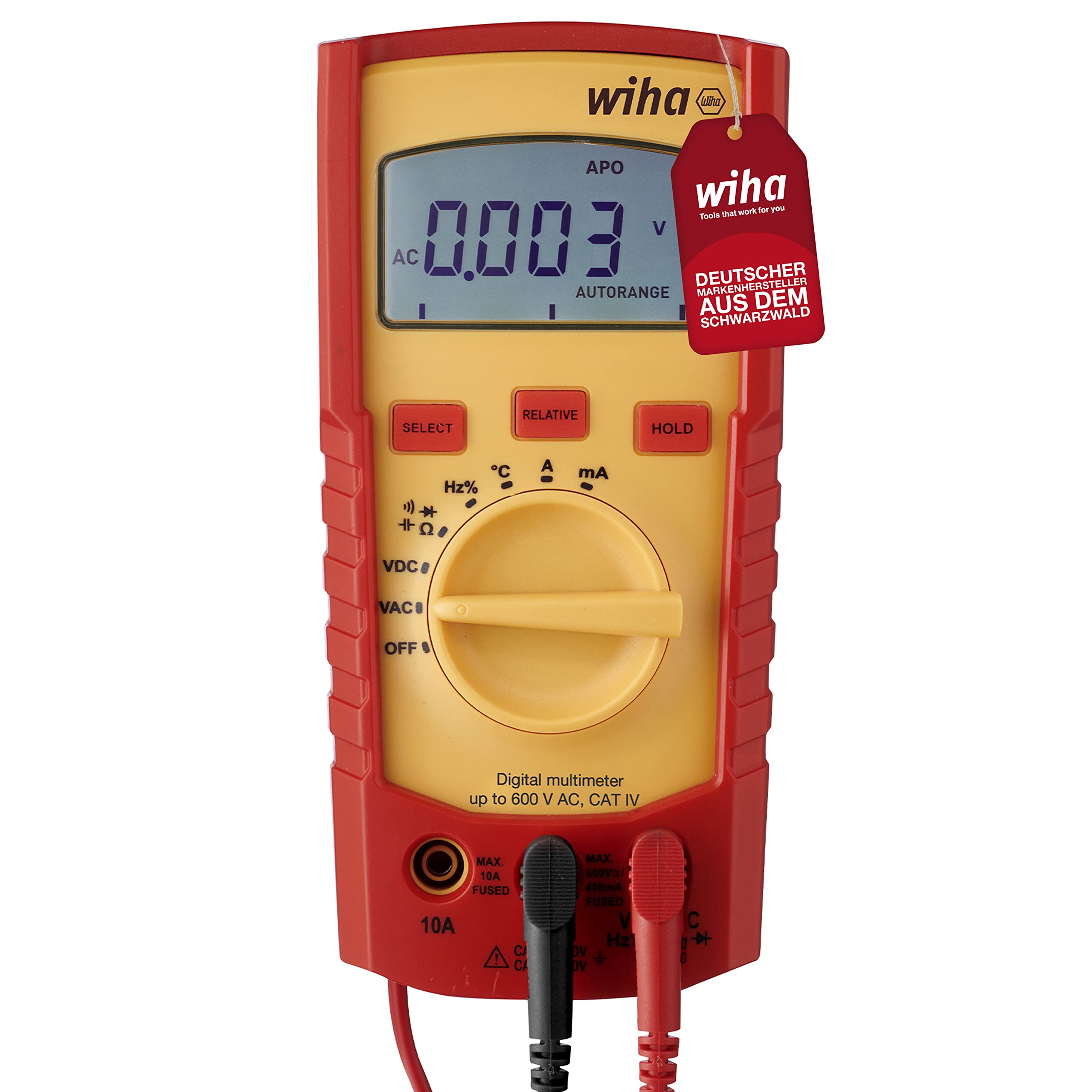 wiha-digitales-multimeter-bis-600-v-ac-cat-iv-45218-inkl-batterien-multimeter image 1
