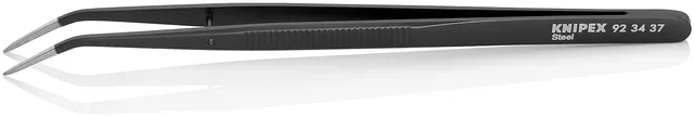 knipex-92-34-37-universalpinzette-schwarz-155-mm-geriffelt image 1