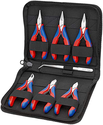 knipex-00-20-16-elektronikzangen-set-7-teilig-215-mm-f-r-elektronische-bauteile image 3
