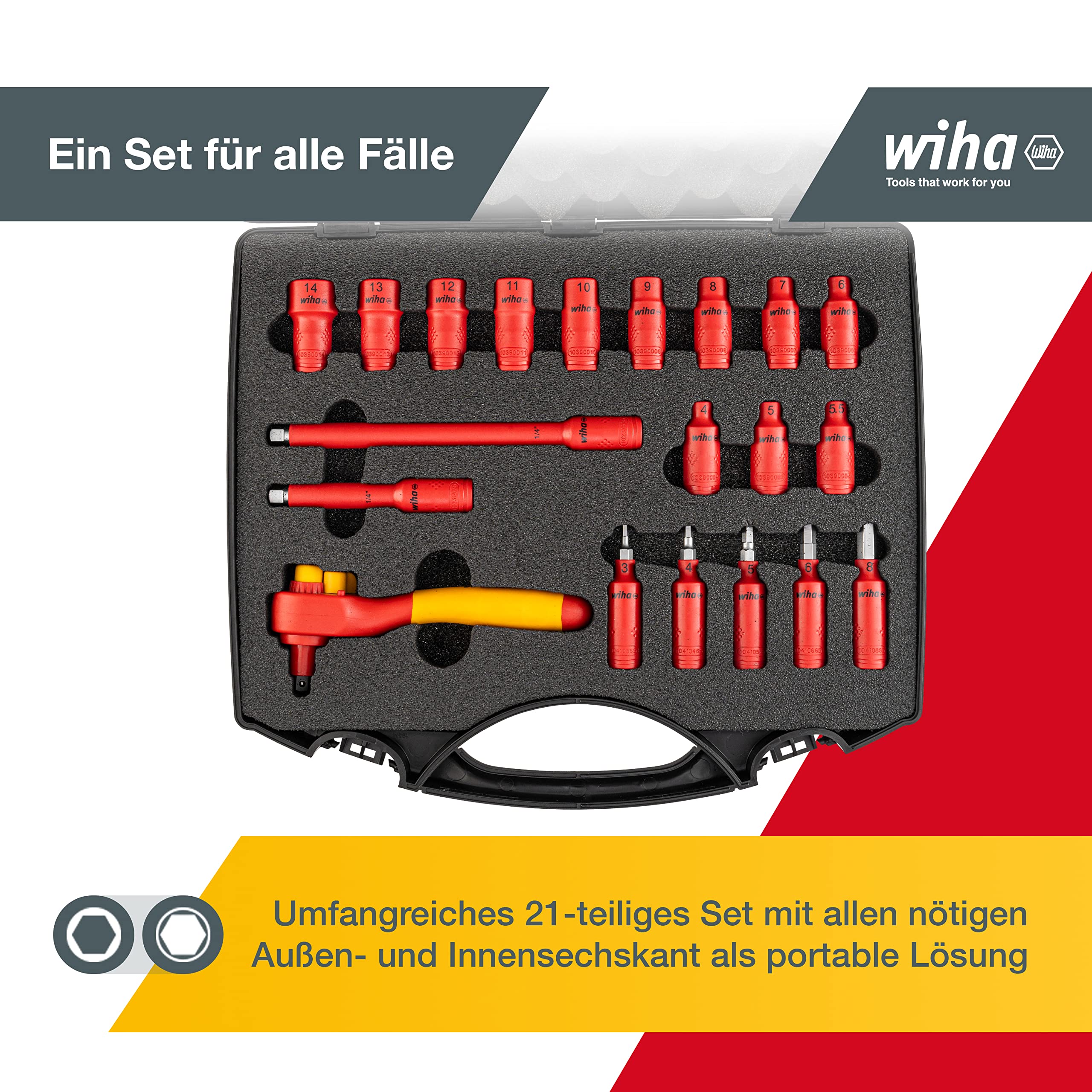 wiha-isoliertes-ratschenschl-ssel-set-43025-21-teilig-1-4-zoll-im-koffer image 2