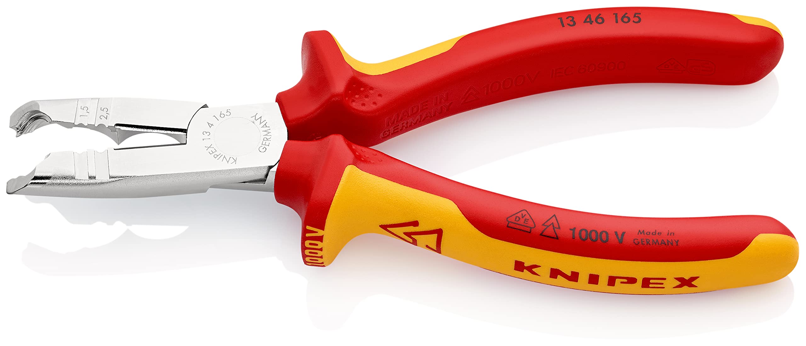 knipex-abmantelungszange-13-46-165-sb-vde-abisolierzange-165-mm-verchromt image 3