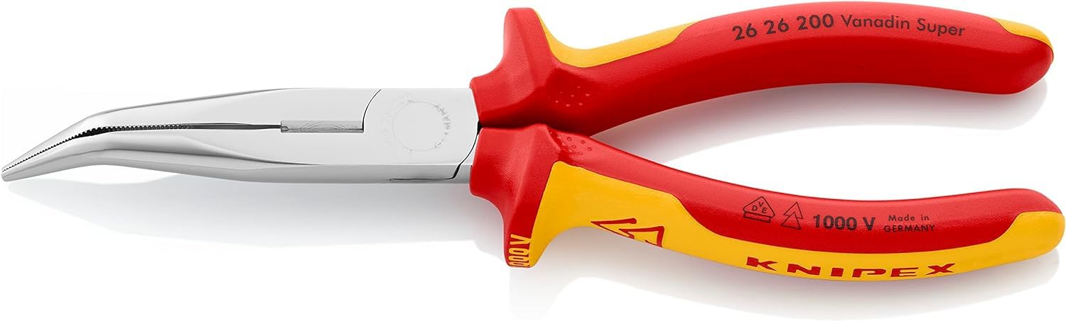 knipex-flachrundzange-mit-schneide-storchschnabelzange-26-21-200-sb-200-mm-schwa image 7