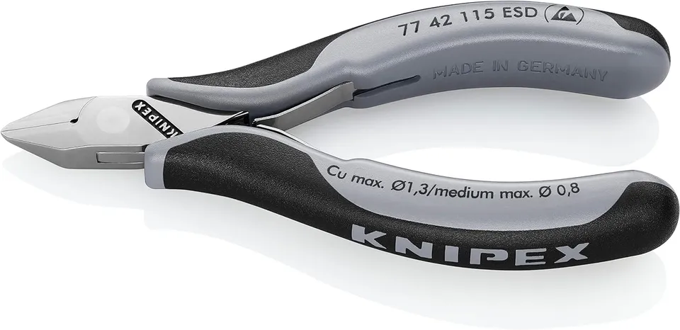 knipex-elektronik-seitenschneider-esd-77-42-115-esd-115-mm image 1