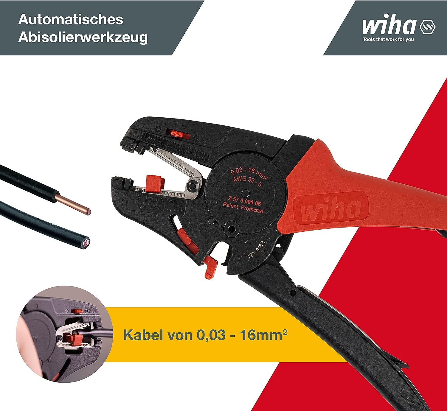 wiha-automatische-abisolierzange-42062-f-r-0-03-16-mm-mit-l-ngenanschlag image 2