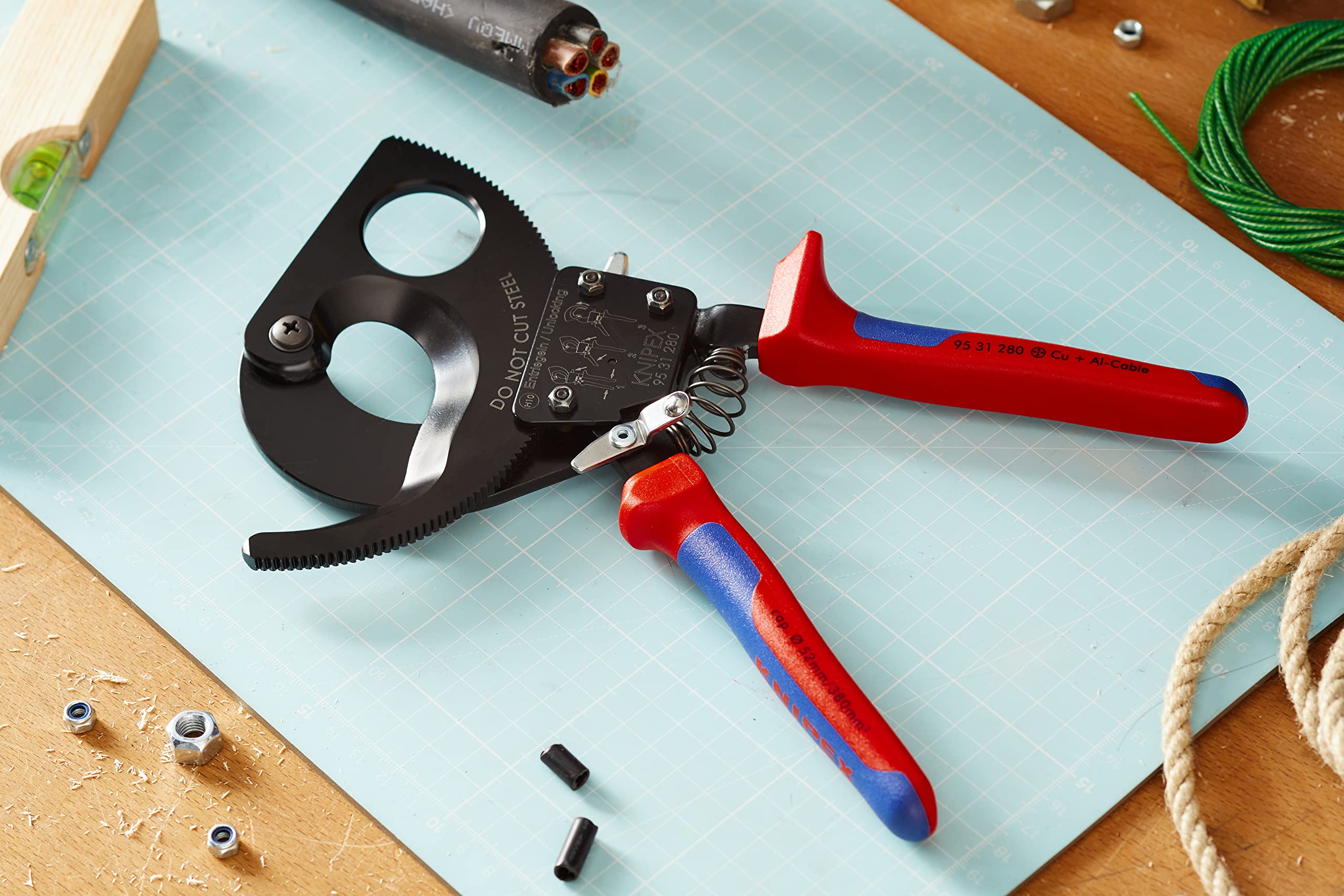 knipex-95-31-280-kabelschneider-mit-ratsche-280-mm-bis-52-mm-380-mm image 2