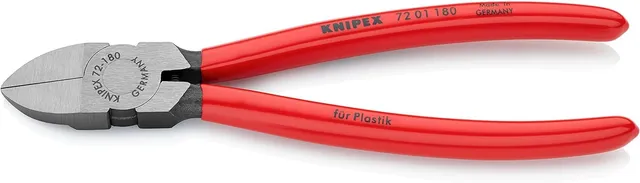 knipex-72-01-180-seitenschneider-180-mm-f-r-kunststoff-mit-ffnungsfeder image 1