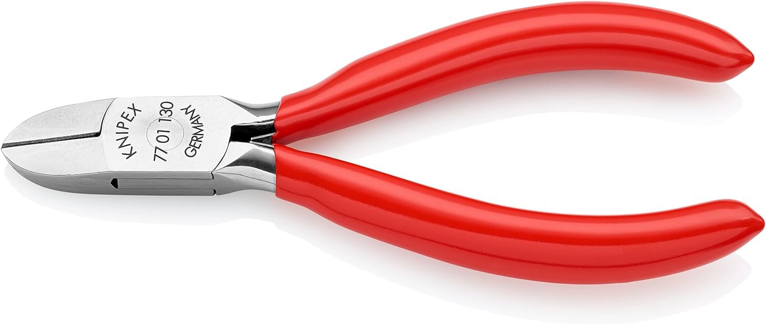 knipex-elektronik-seitenschneider-77-01-130-130-mm-kunststoff-berzogen image 1