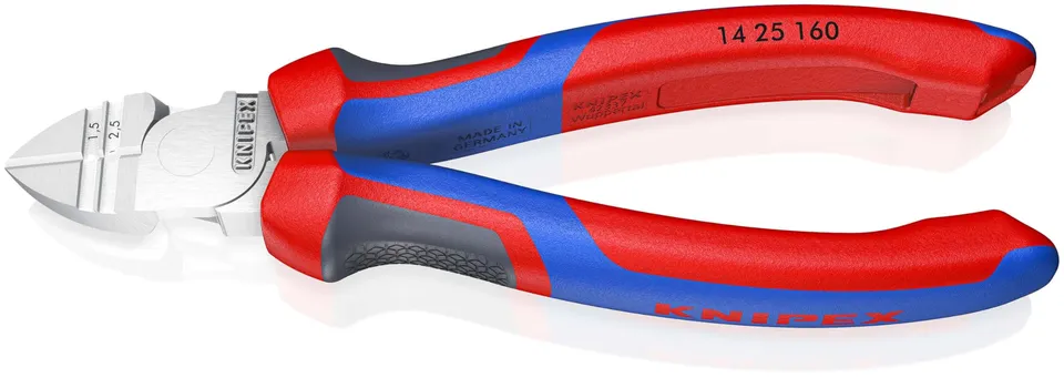 knipex-abisolier-seitenschneider-14-25-160-verchromt-160-mm-comfort-griff image 1