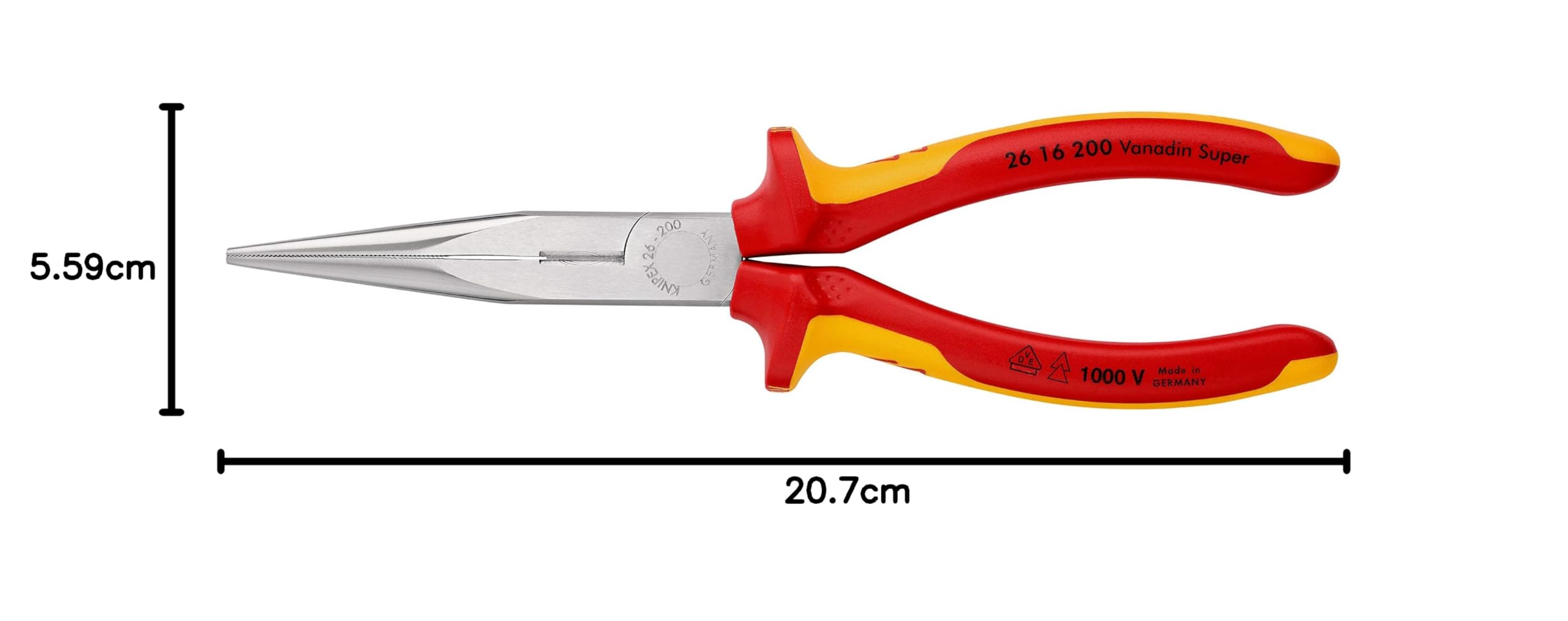 knipex-flachrundzange-26-16-200-vde-200-mm-storchschnabelzange-mit-schneide-verc image 5