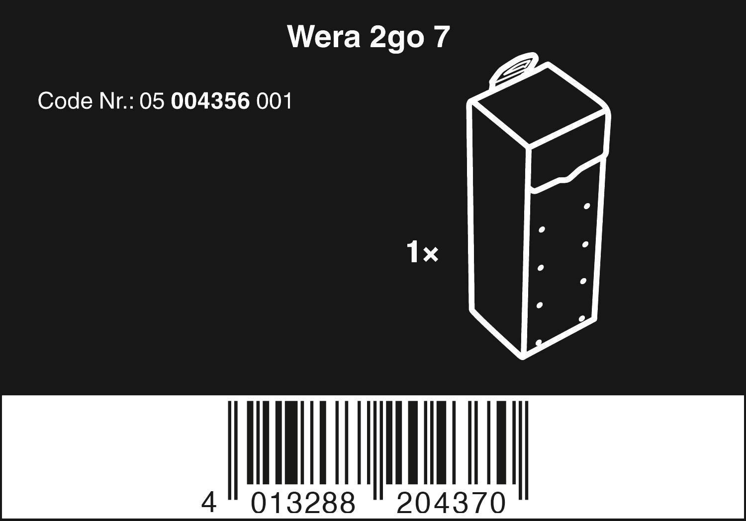 wera-2go-7-textile-werkzeug-box-schwarz-100-x-105-x-300-mm-05004356001 image 2