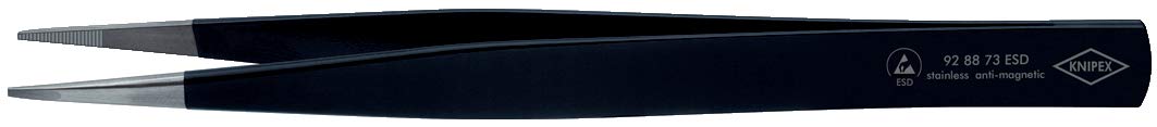 knipex-pr-zisions-pinzette-esd-92-88-73-esd-130-mm-schwarz image 1