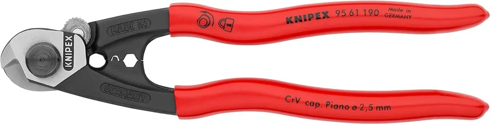 knipex-drahtseilschere-95-61-190-sb-190-mm-geschmiedet image 1