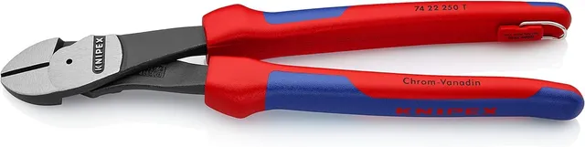 knipex-kraft-seitenschneider-74-22-250-t-250-mm-mit-mehrkomponenten-h-llen-tethe image 1