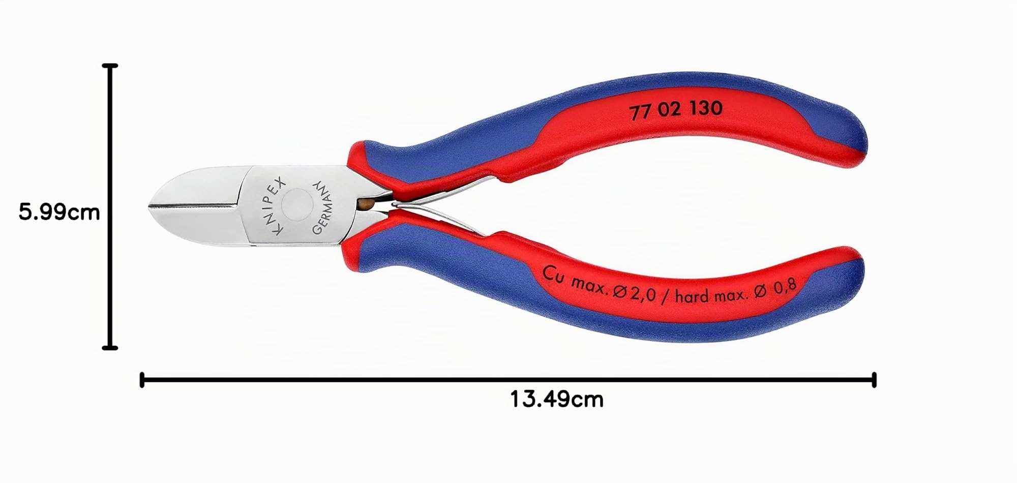 knipex-elektronik-seitenschneider-77-02-130-130-mm-mit-mehrkomponenten-h-llen image 7