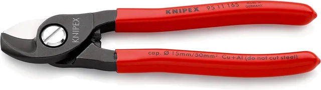 knipex-95-11-165-kabelschere-165-mm-br-niert-kunststoff-berzogen image 1