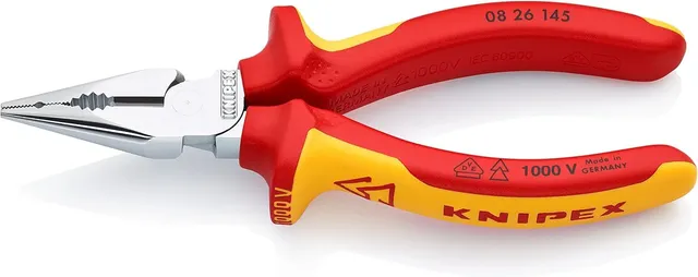 knipex-spitz-kombizange-08-26-145-sb-145-mm-vde-verchromt image 1