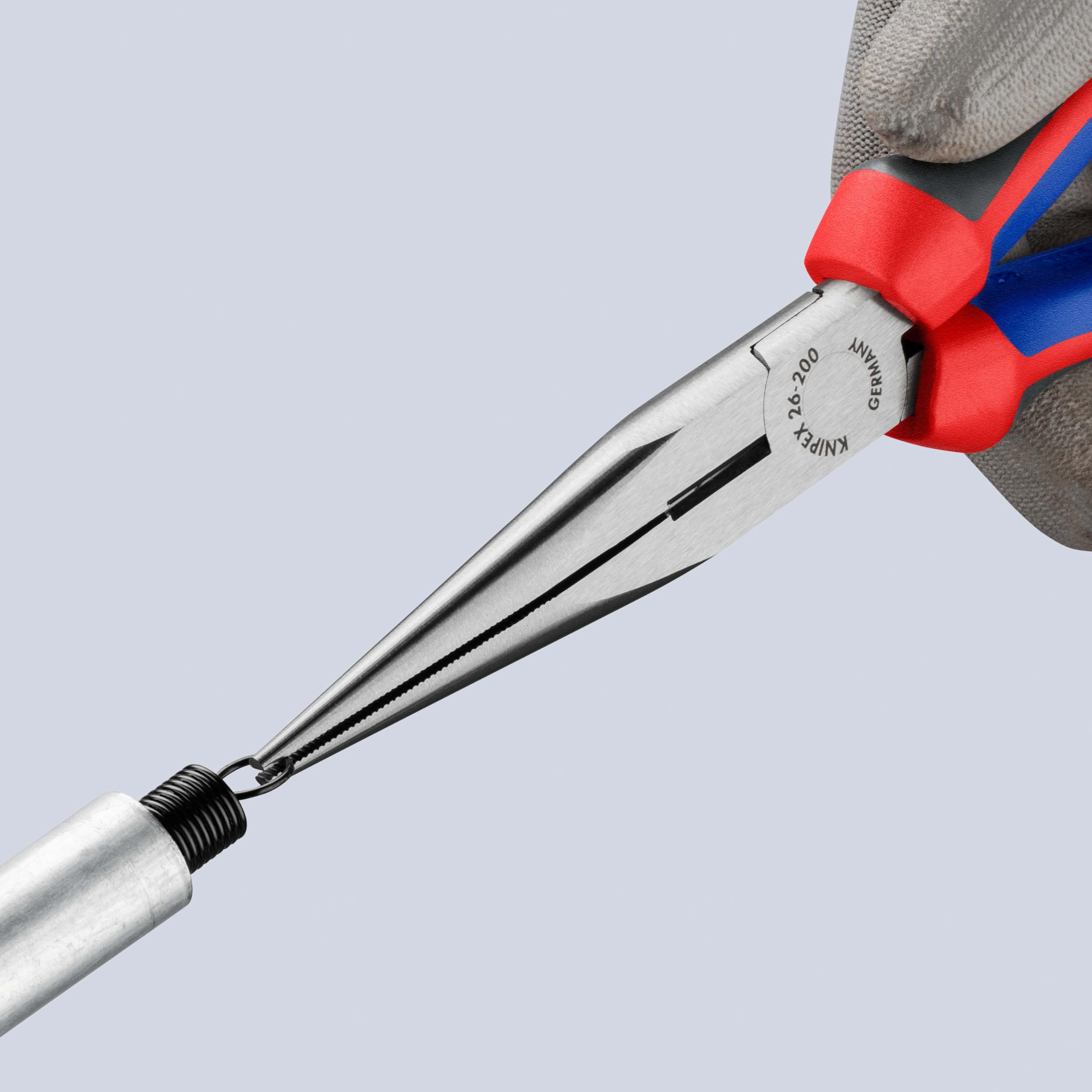 knipex-flachrundzange-mit-schneide-26-12-200-200-mm-chrom-vanadium image 2