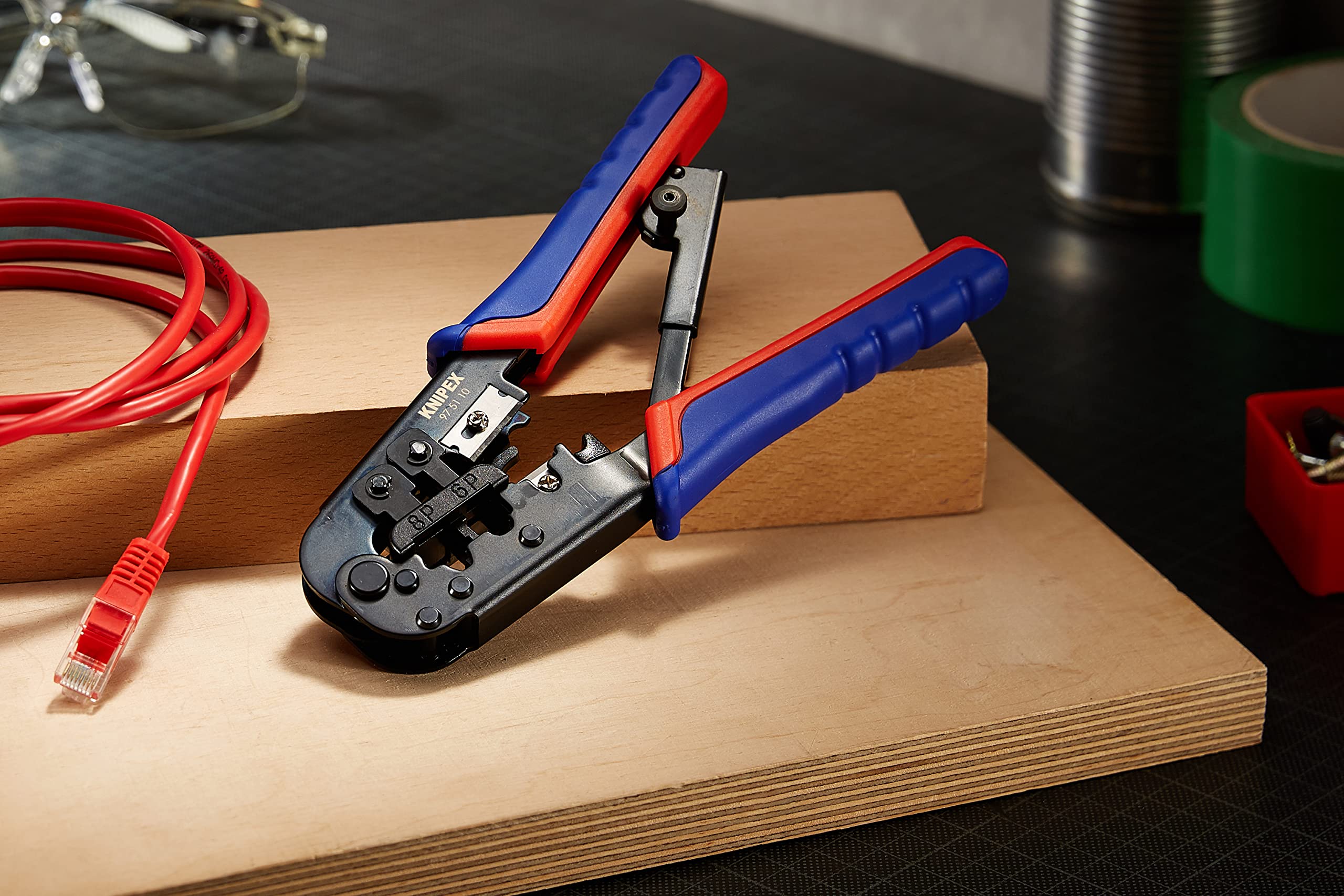 knipex-97-51-10-crimpzange-f-r-westernstecker-rj11-rj45-190-mm image 2