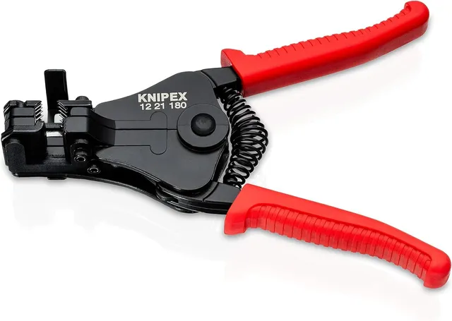 knipex-abisolierzange-12-21-180-sb-180-mm-mit-formmessern-kunststoff-griffh-llen image 1