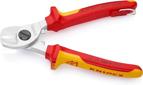 knipex-kabelschere-95-16-165-t-bk-vde-165-mm-f-r-cu-al-kabel-bis-50-mm image 7