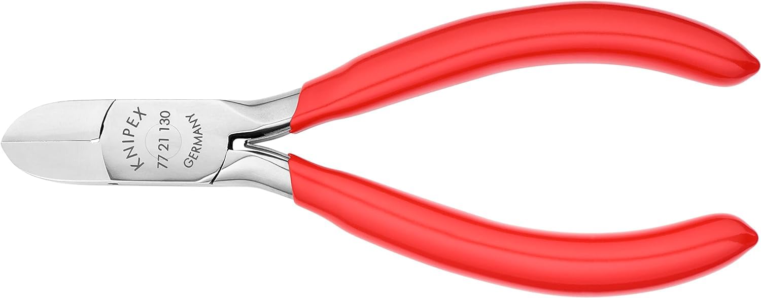 knipex-elektronik-seitenschneider-77-21-130-130-mm-mit-kunststoff-berzug image 3
