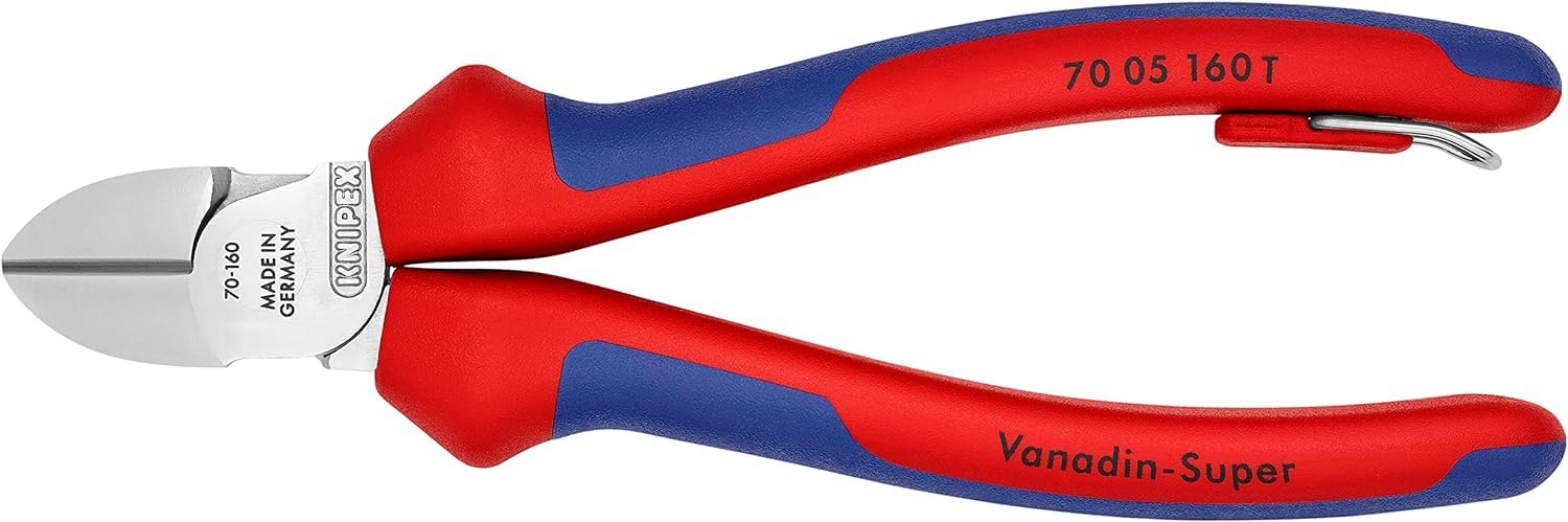 knipex-70-05-160-t-bk-seitenschneider-160-mm-verchromt-mit-absturzsicherung image 3