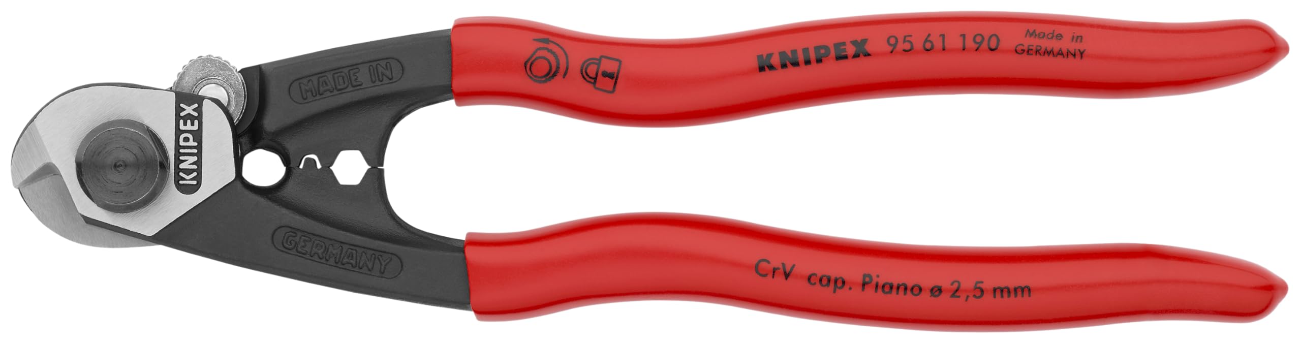 knipex-drahtseilschere-95-61-190-geschmiedet-190-mm image 1