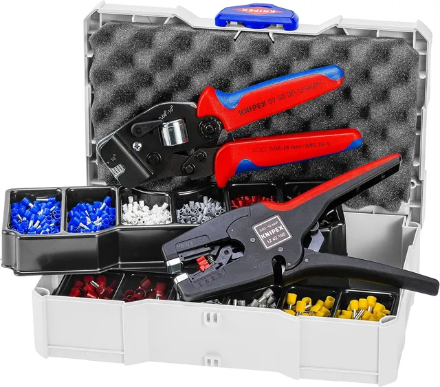 knipex-crimp-sortiment-97-90-17-f-r-aderendh-lsen-mit-abisolierer-crimpzange image 1