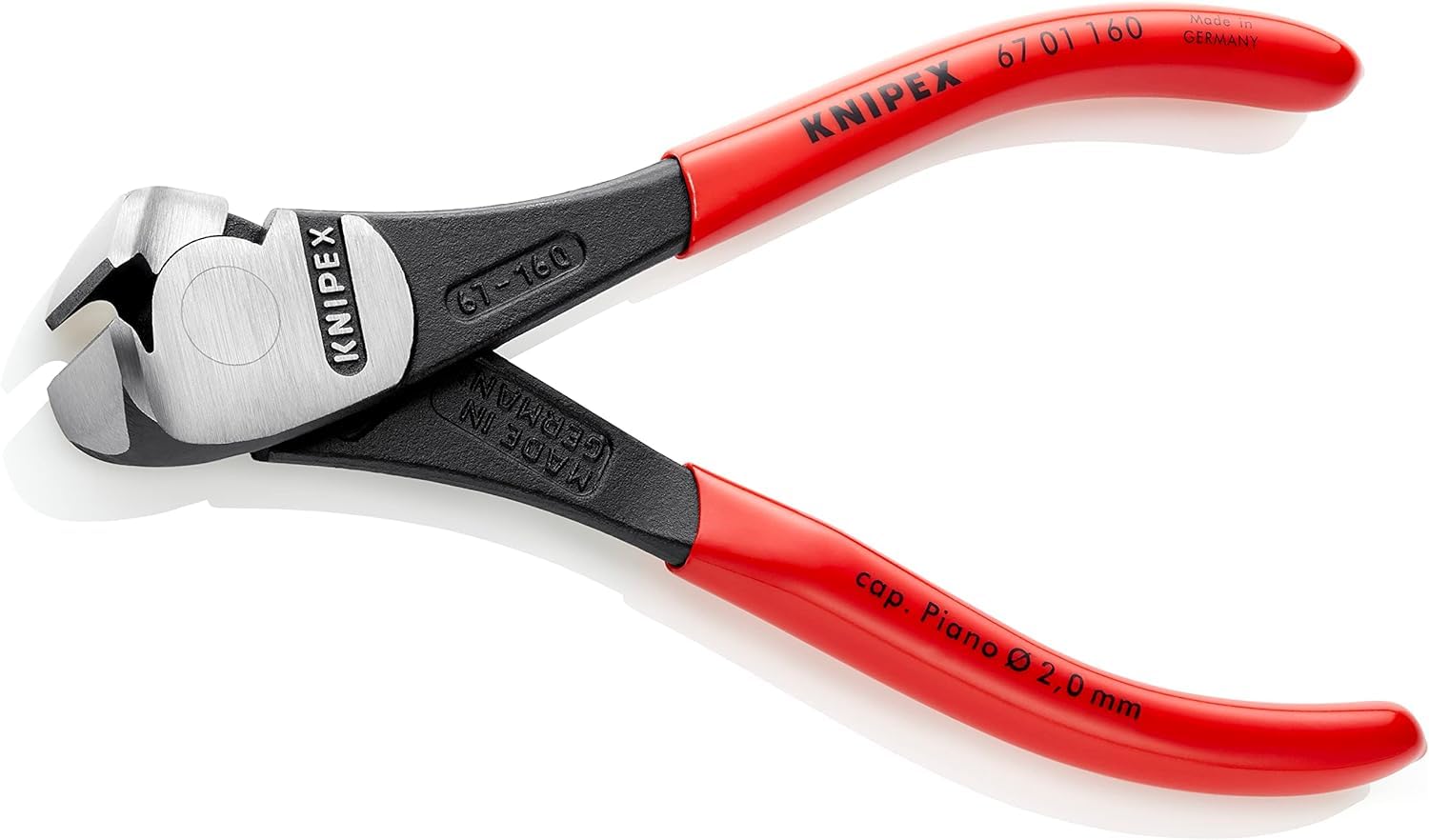 knipex-67-01-160-kraft-vornschneider-160-mm-f-r-draht-und-pianodraht image 2