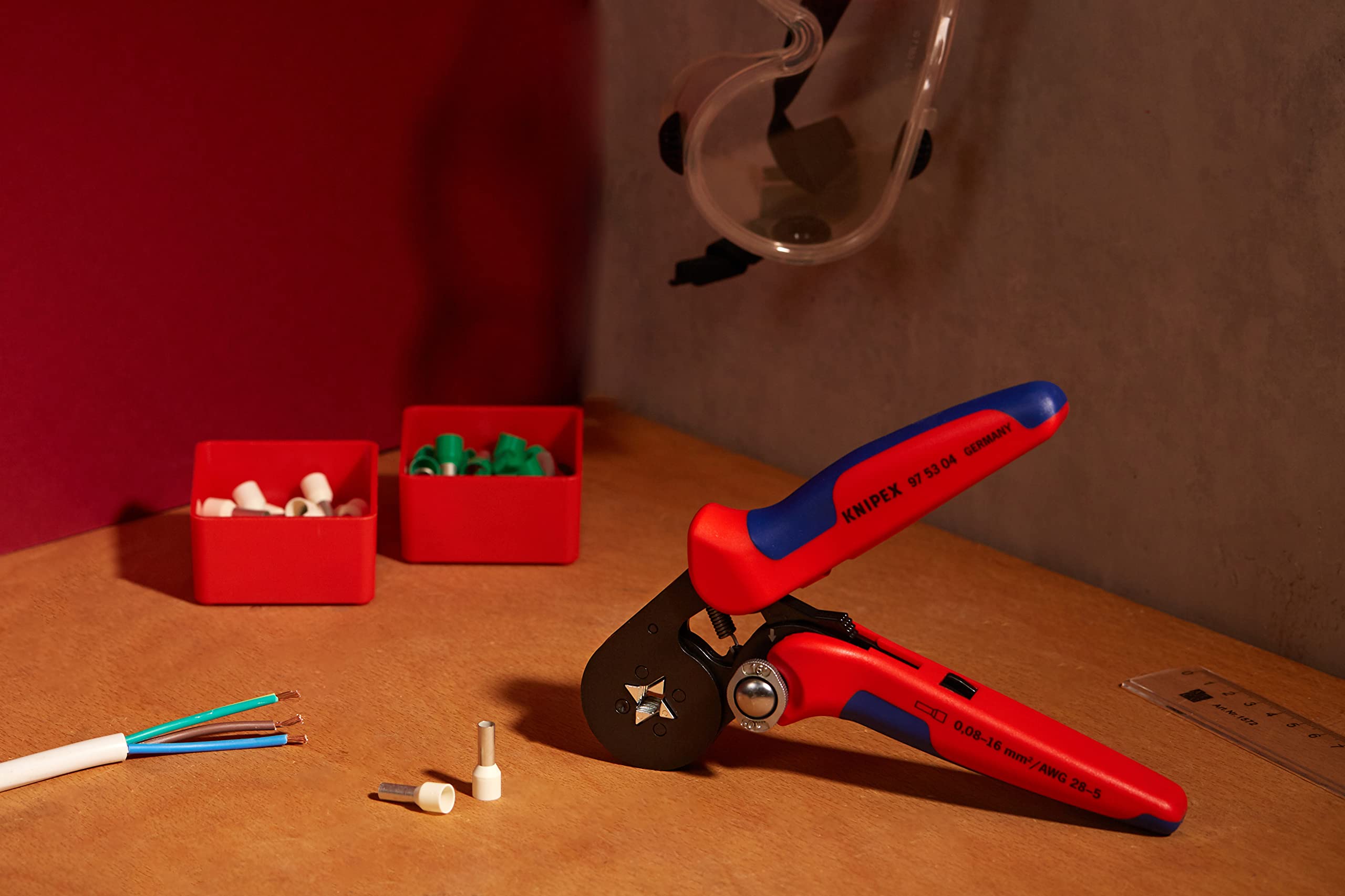 knipex-97-53-04-selbsteinstellende-crimpzange-f-r-aderendh-lsen-0-08-16-mm-vierk image 2