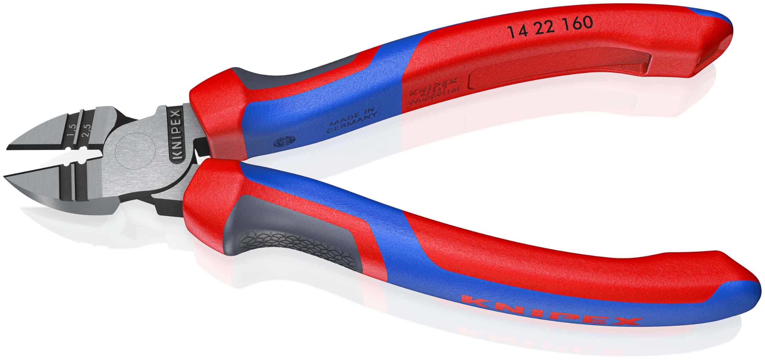 knipex-14-22-160-abisolier-seitenschneider-160-mm-mit-comfort-griffen image 2