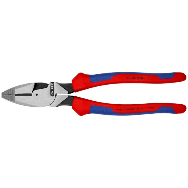 knipex-kraft-kombizange-09-02-240-sb-lineman-s-pliers-240-mm-mit-comfort-griffen image 1