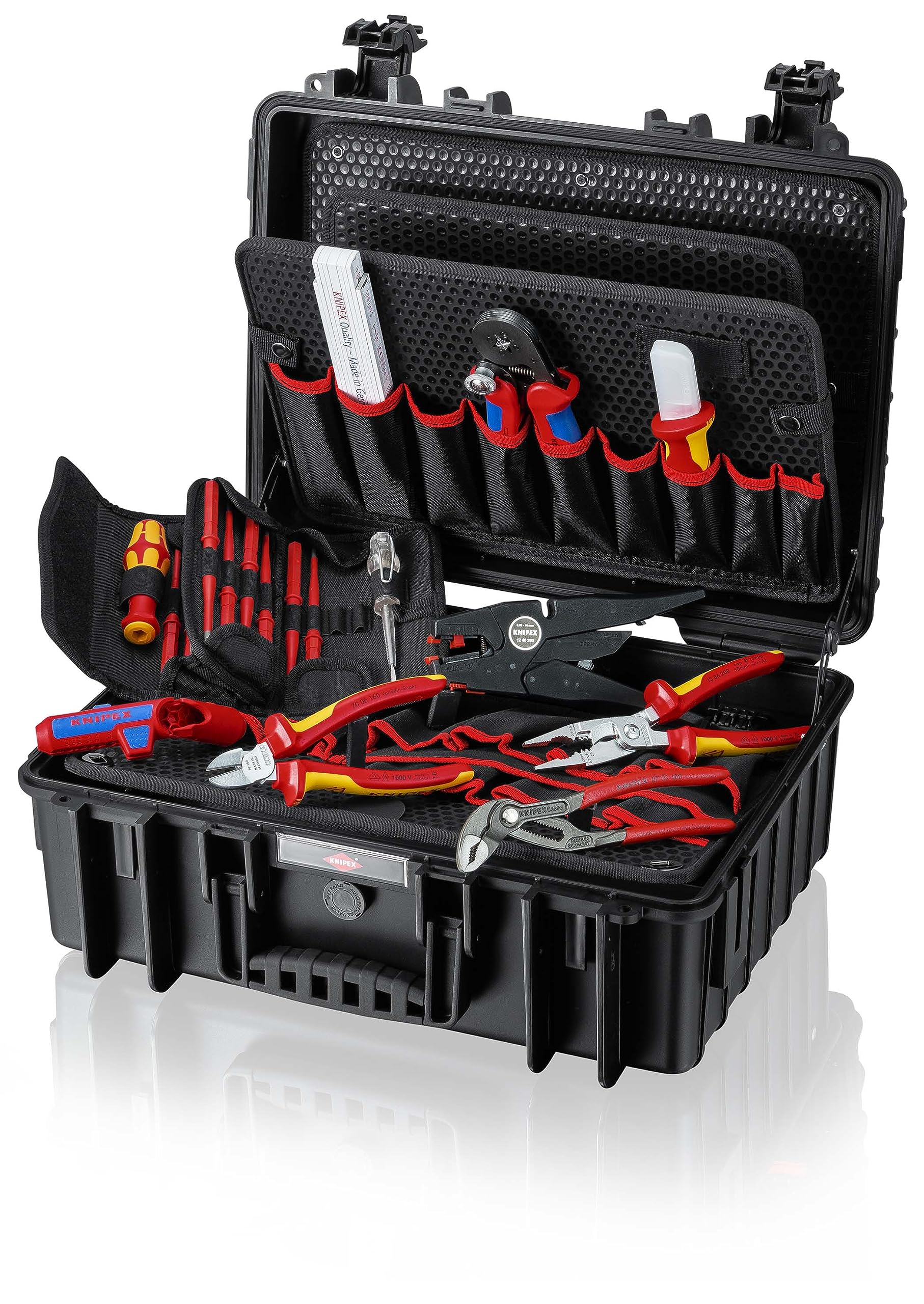knipex-werkzeugkoffer-robust23-elektro-25-teilig-00-21-35-470-x-370-mm image 1