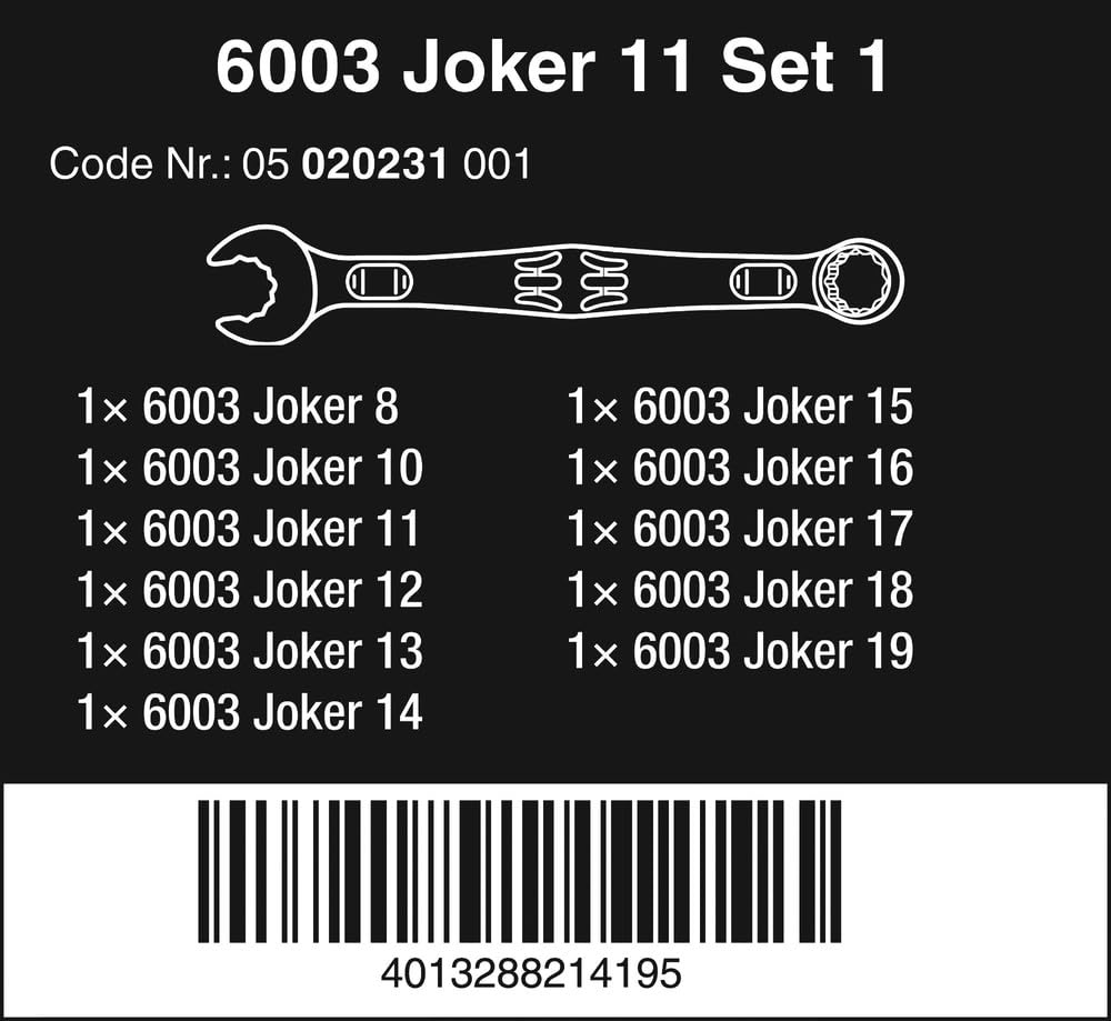 wera-6003-joker-1-ringmaulschl-ssel-satz-11-teilig image 2