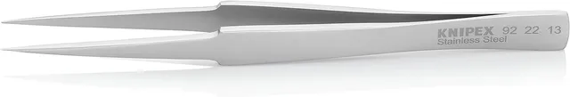 knipex-92-22-13-universalpinzette-glatt-mattiert-130-mm-edelstahl image 1