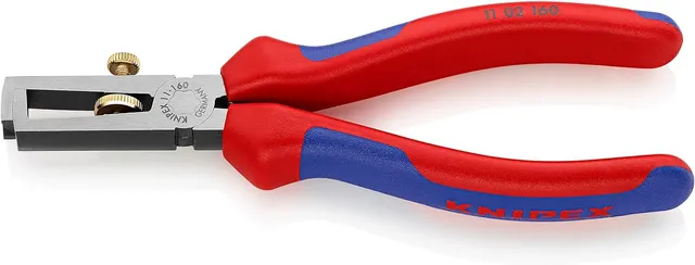 knipex-abisolierzange-11-02-160-sb-160-mm-mit-ffnungsfeder image 1