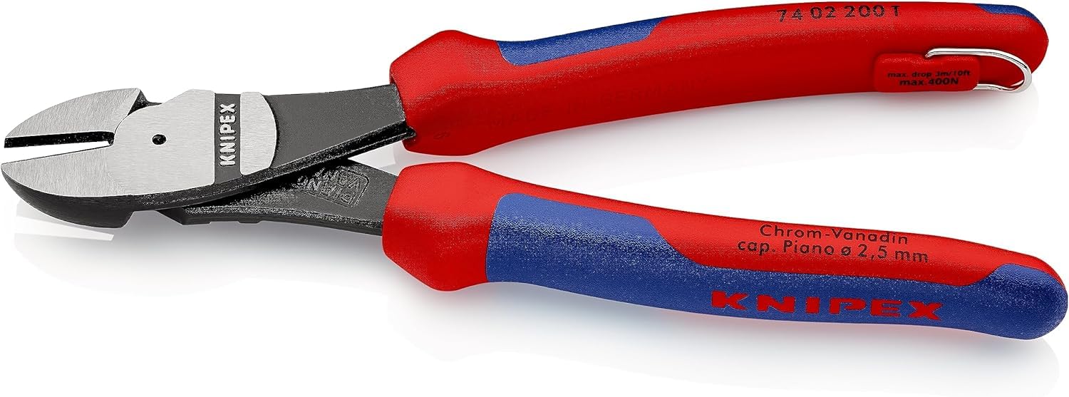 knipex-kraft-seitenschneider-200-mm-74-02-200-t-mit-absturzsicherung image 2