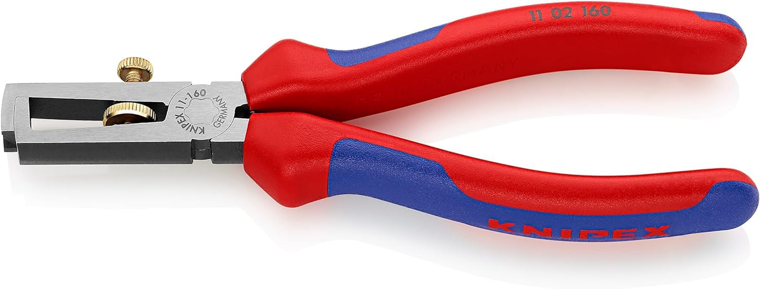 knipex-abisolierzange-11-02-160-sb-160-mm-mit-ffnungsfeder image 1