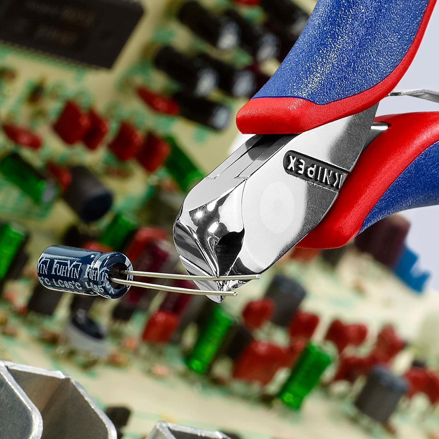knipex-64-42-115-elektronik-vornschneider-mehrkomponenten-h-llen-115-mm image 5
