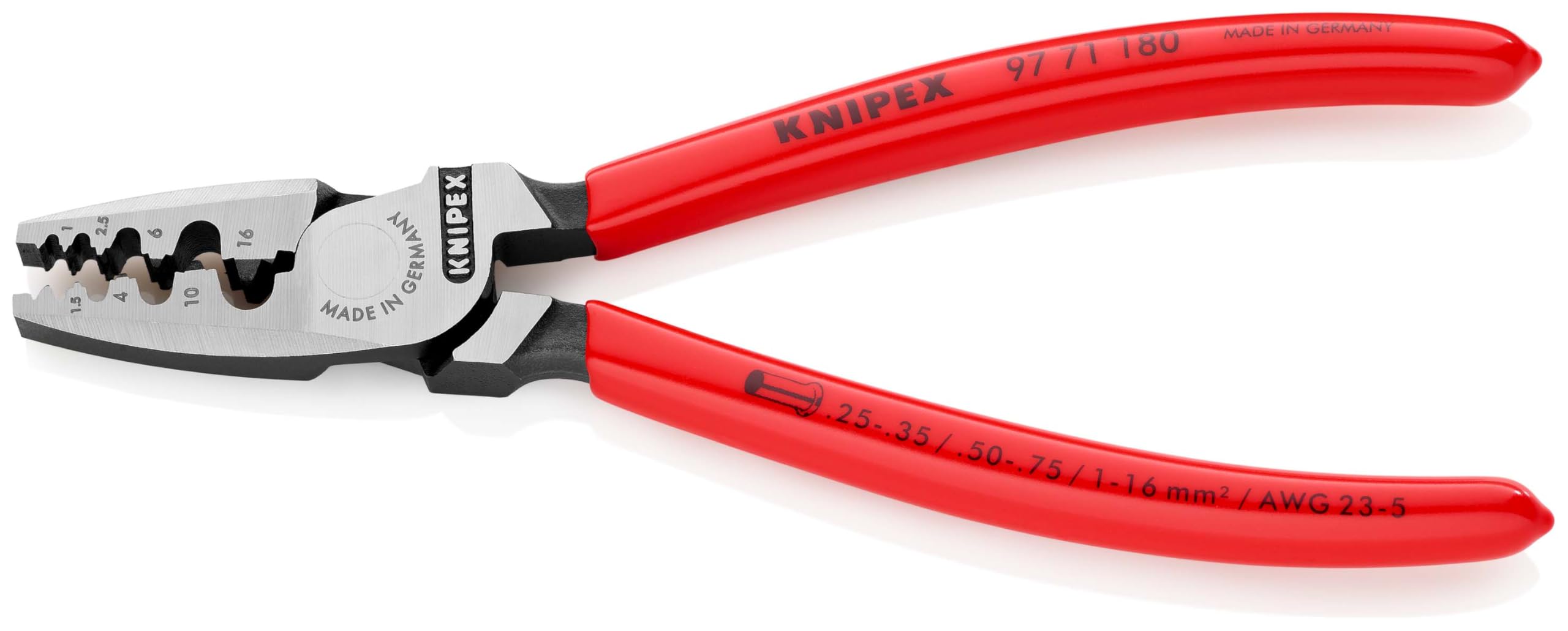knipex-crimpzange-97-71-180-f-r-aderendh-lsen-0-25-16-mm-180-mm image 3