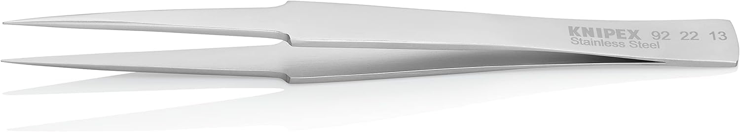 knipex-92-22-13-universalpinzette-glatt-mattiert-130-mm-edelstahl image 2
