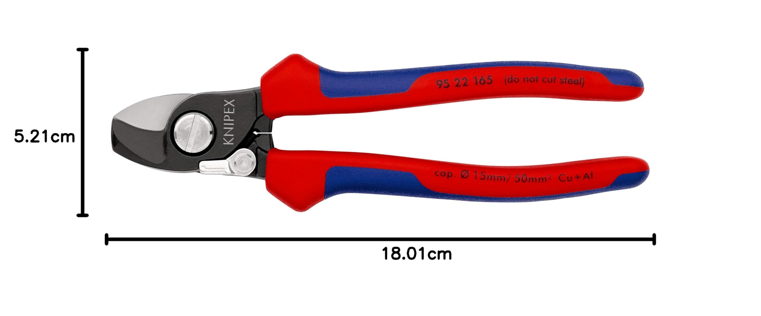 knipex-kabelschere-95-22-165-180-mm-mit-ffnungsfeder-und-comfort-griffen image 7