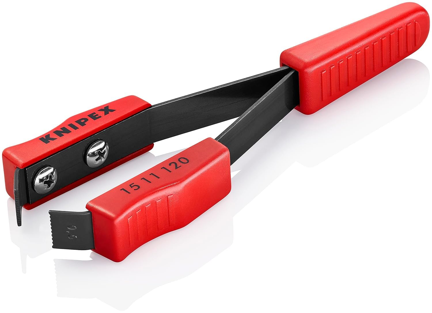 knipex-lackabzieh-pinzette-15-11-120-120-mm-schwarz-lackiert-mit-kunststoff-h-ll image 3