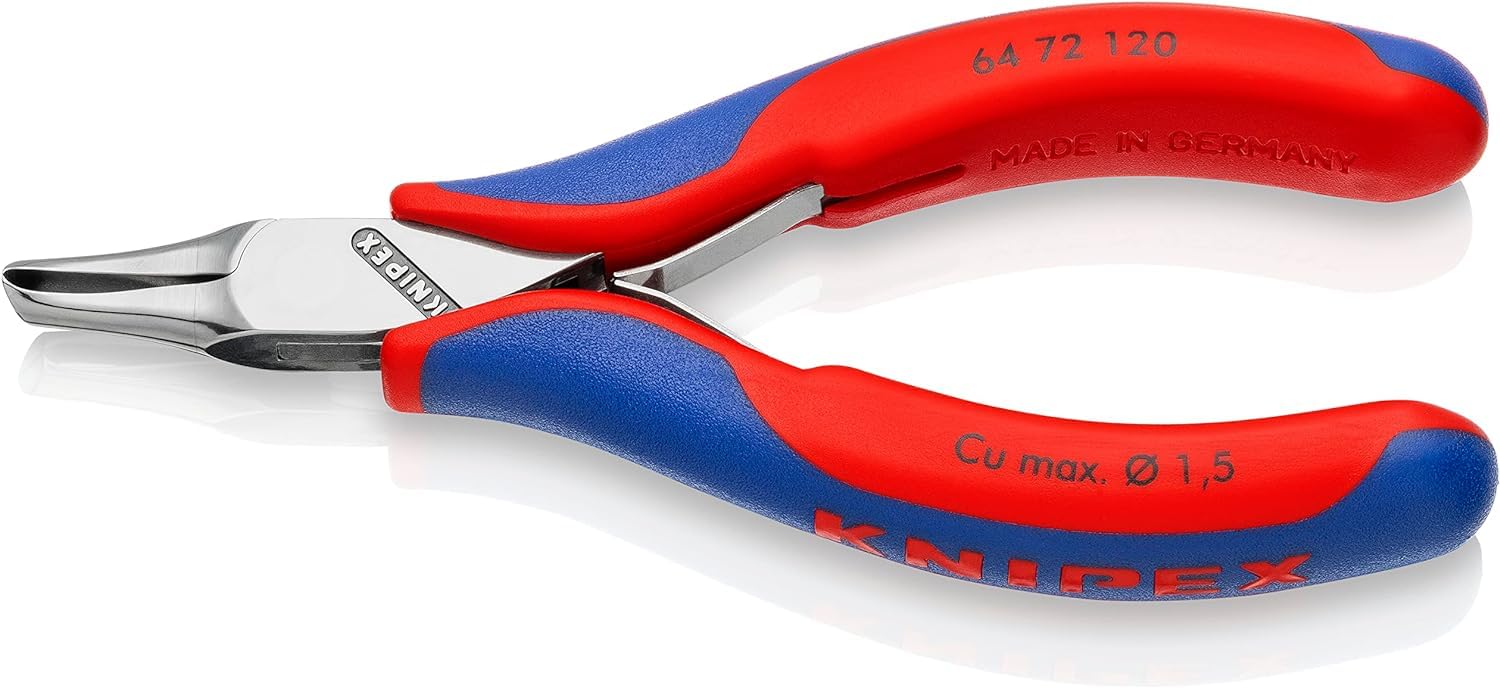 knipex-elektronik-vornschneider-64-72-120-120-mm-mit-mehrkomponenten-h-llen image 1