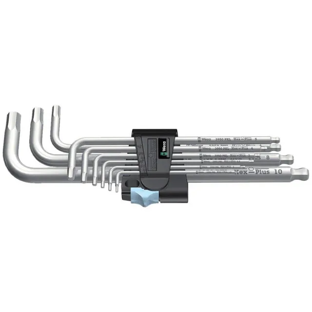 wera-3950-pkl-9-winkelschl-sselsatz-metrisch-edelstahl-9-teilig image 1