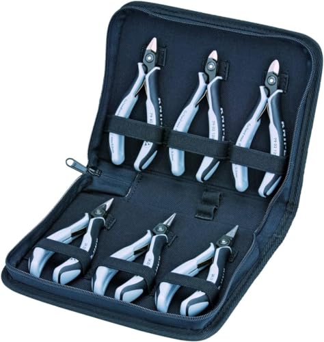 knipex-elektronikzangen-set-00-20-16-p-esd-6-teilig-215-mm image 2